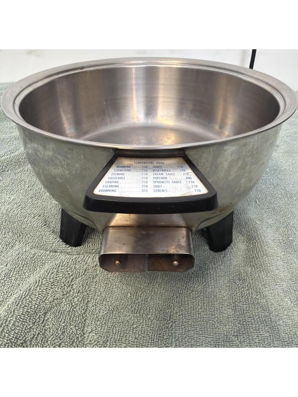 Rena Ware 3 Qt Electric Dutch Oven Stainless Cooker Stockpot PAN ONLY - Picture 3 of 7